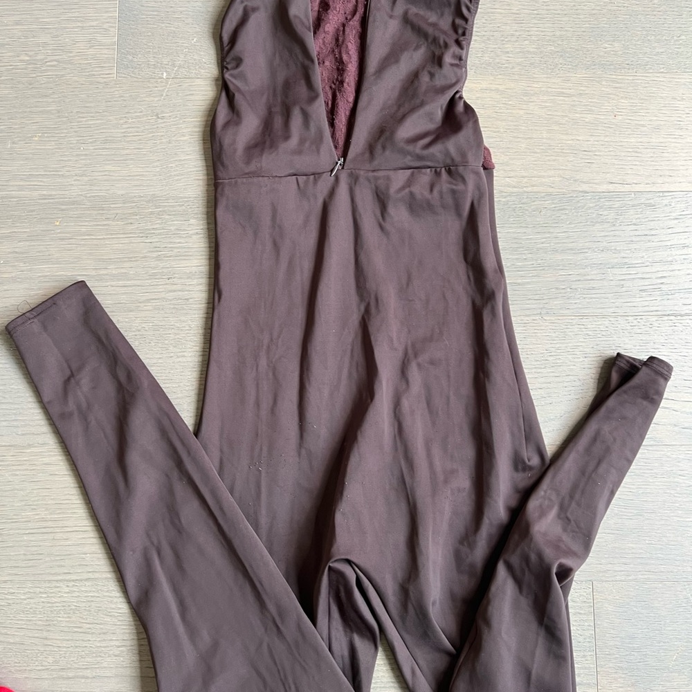 Brown Unitard for dance